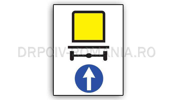 Direcţia obligatorie pentru vehiculele care transportă mărfuri periculoase