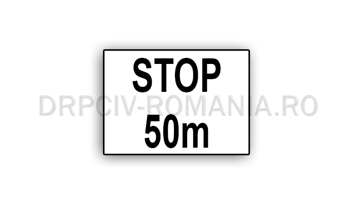 Distanţa până la indicatorul "Oprire"