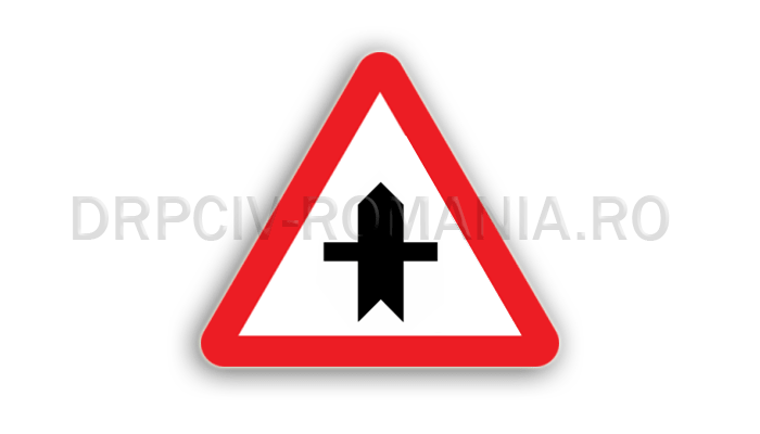 Intersecţie cu un drum fără prioritate