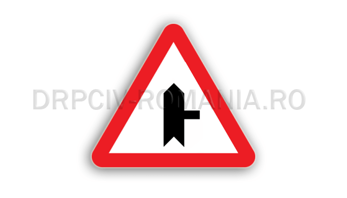 Intersecţie cu un drum fără prioritate