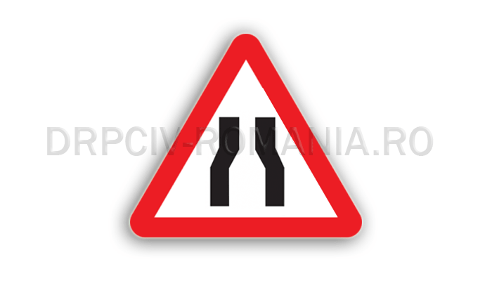 Drum îngustat pe ambele părţi