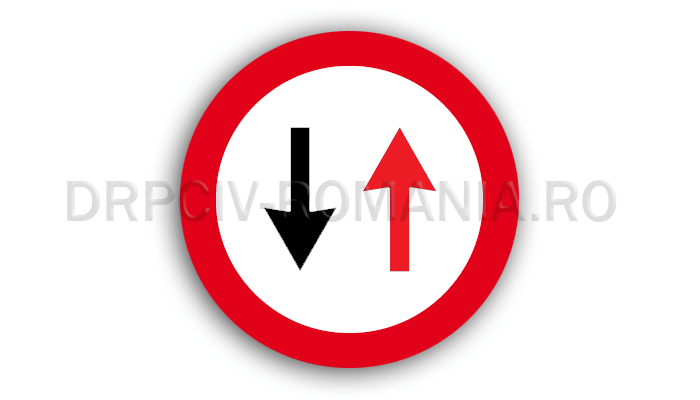 Prioritate pentru circulaţia din sens invers