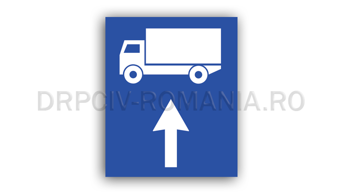 Traseu de urmat pentru anumite categorii de vehicule